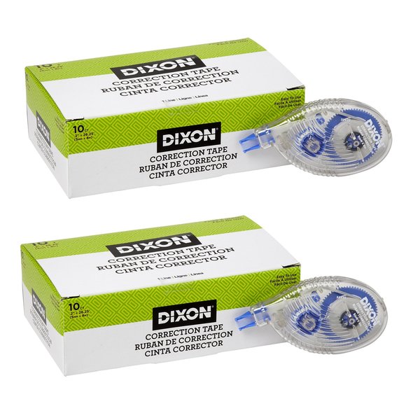 Dixon Ticonderoga Correction Tape, 1 Line, 20PK 31930